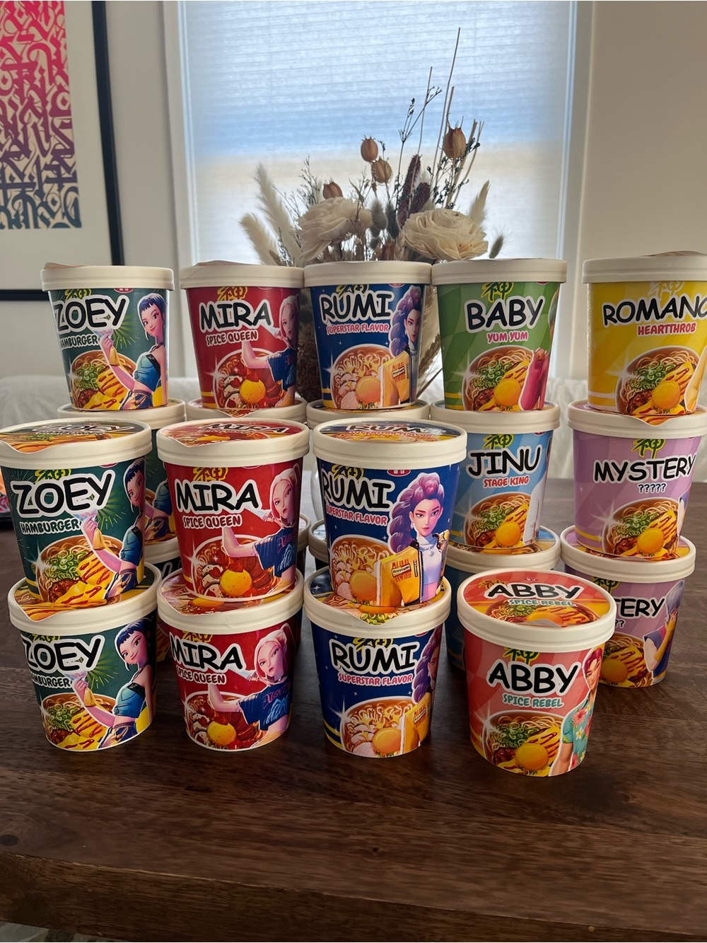 K-pop Demon Hunters Ramen Cups (Empty)